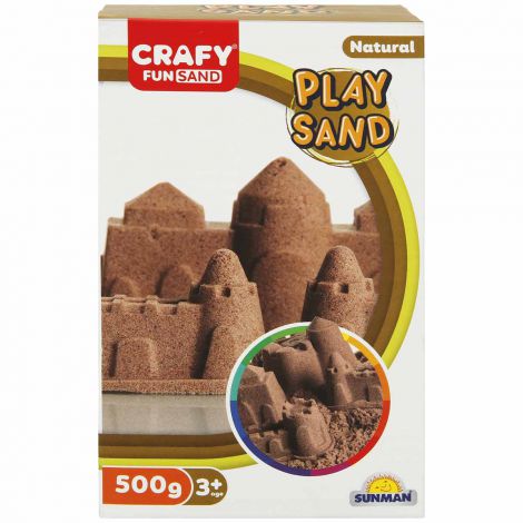 Nisip senzorial modelabil Fun Sand 500 gr culoare Natur CRAFY CFS00002233 - poza 1
