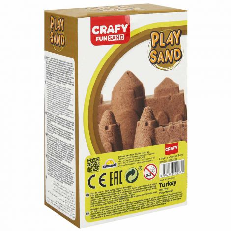Nisip senzorial modelabil Fun Sand 500 gr culoare Natur CRAFY CFS00002233 - poza 3