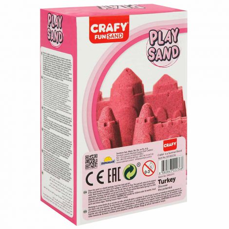 Nisip senzorial modelabil Fun Sand 500 gr culoare Roz CRAFTY CFS01002236 - poza 3