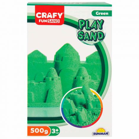 Nisip senzorial modelabil Fun Sand 500 gr culoare Verde CRAFY CFS01002237 - poza 2