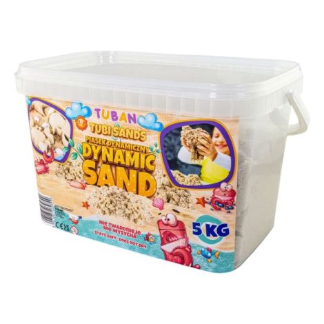 Nisip Senzorial Modelabil in cutie - natural, 5 kg Tuban TU3989 - poza 1