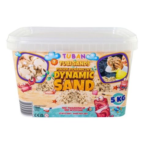 Nisip Senzorial Modelabil in cutie - natural, 5 kg Tuban TU3989 - poza 3
