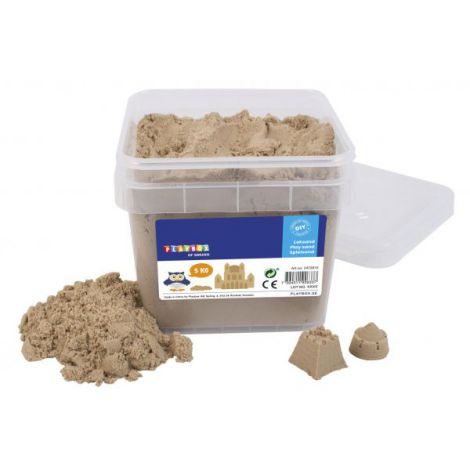 Nisip senzorial modelabil natur Play sand 5 kg PLAYBOX PB2472015