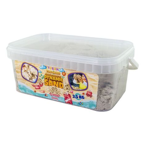Nisip Senzorial Modelabil Tuban in cutie - natural, 2,5 kg, TU3988 - poza 2