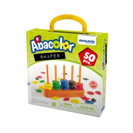 Numaratoare cu 50 piese, Abacolor, Miniland 45310 - poza 2