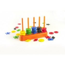 Numaratoare cu 50 piese, Abacolor, Miniland 45310 - poza 3