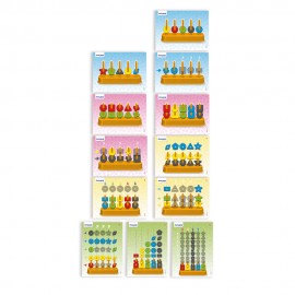Numaratoare cu 50 piese, Abacolor, Miniland 45310 - poza 4