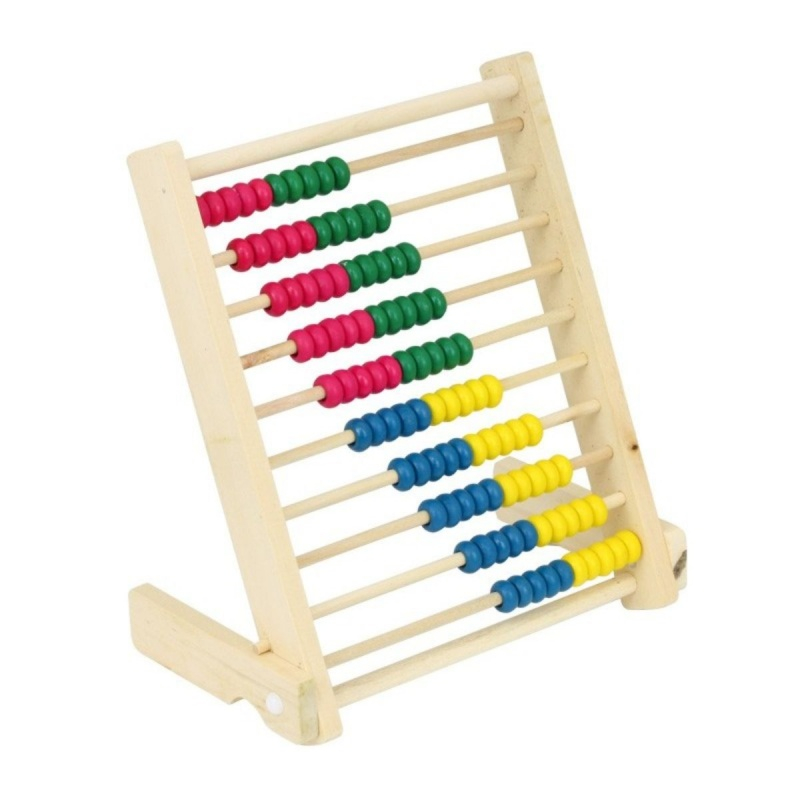 Numaratoare din lemn cu 10 randuri, 100 margele, 20 A 26 cm