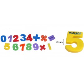 Numere magnetice mari 68 piese - Miniland - poza 3