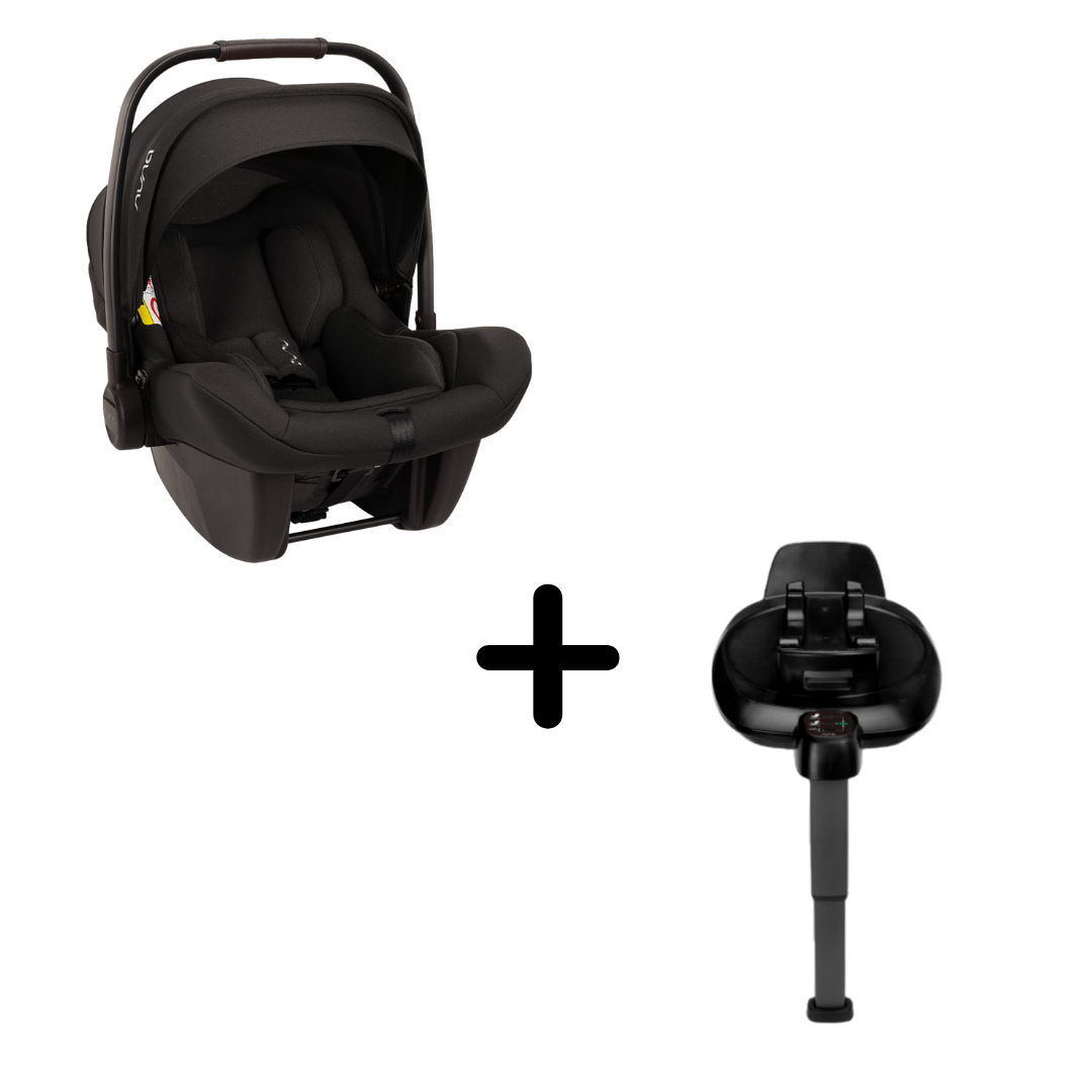 Nuna - Set scoica auto PIPA Lite Caviar + Baza isofix BASE next i-Size pentru PIPA Lite, testata ADAC