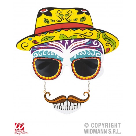 Ochelari Schelet Dia De Los Muertos - poza 2