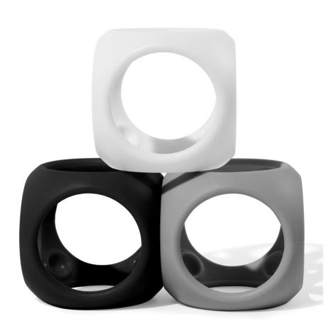 Oibo - set 3 jucarii senzoriale flexibile (monocrom) - poza 1