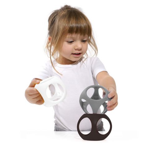 Oibo - set 3 jucarii senzoriale flexibile (monocrom) - poza 2