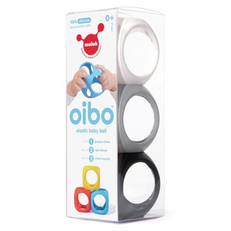 Oibo - set 3 jucarii senzoriale flexibile (monocrom) - poza 3