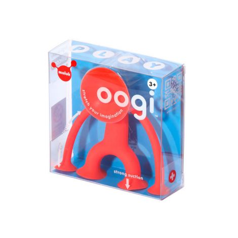 Oogi Junior (rosu) - Mini omuletul flexibil cu ventuze - poza 1