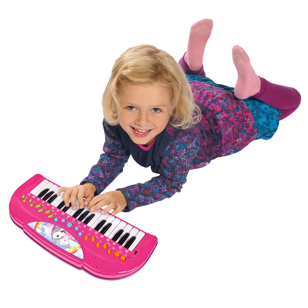 Orga de jucarie unicorn Simba roz 42 cm - poza 3