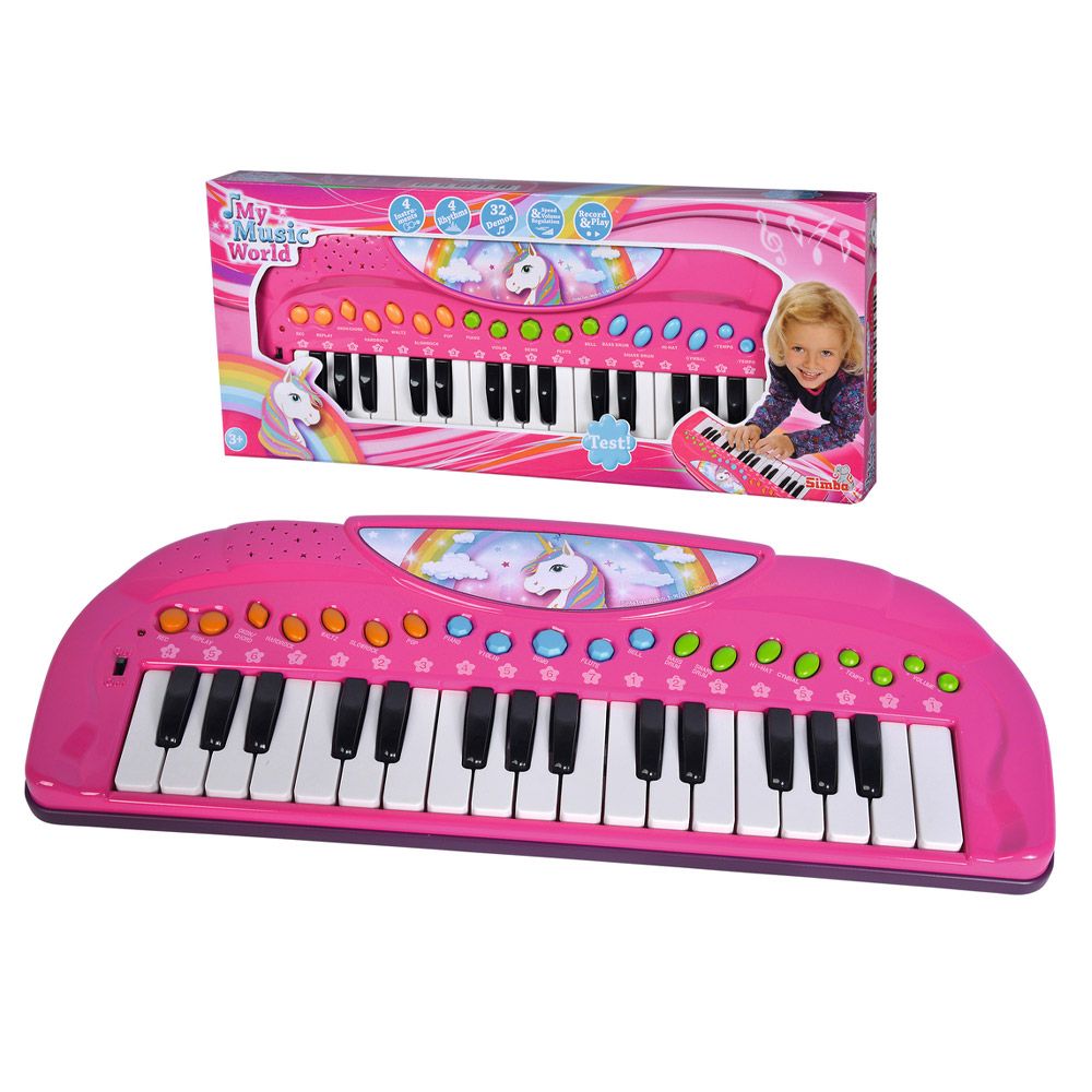 Orga de jucarie unicorn Simba roz 42 cm - poza 4