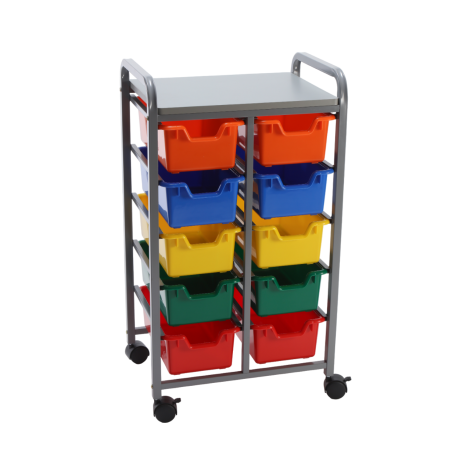 Organizator mobil cu 10 containere pentru gradinita, scoala - poza 1