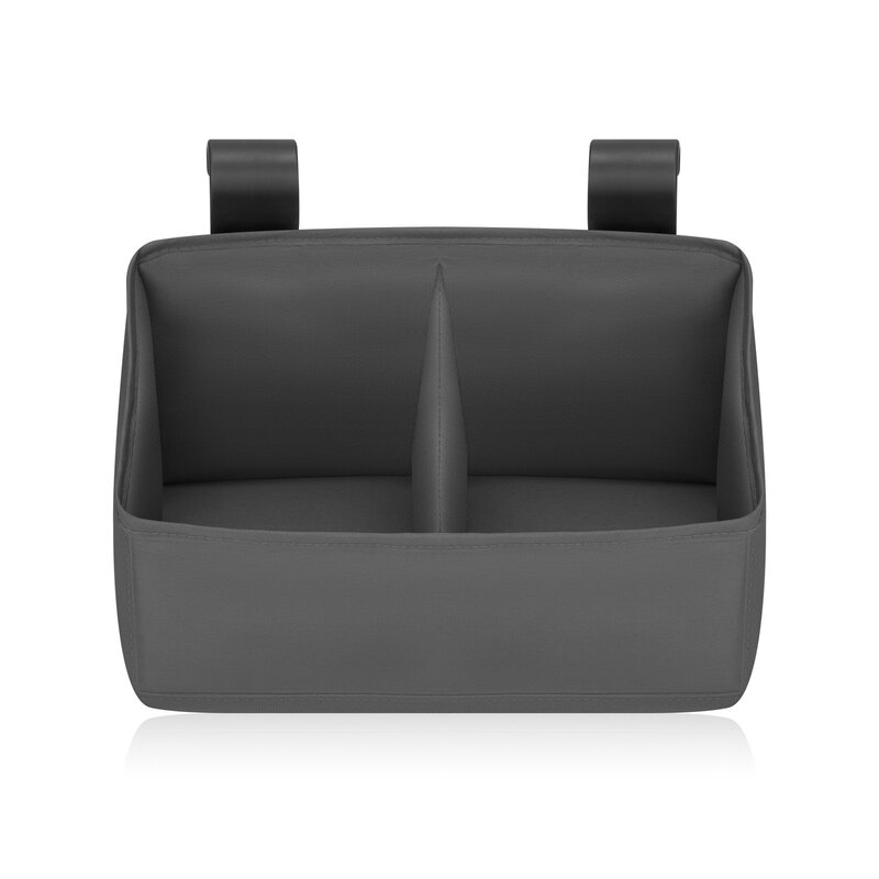 Organizator multifunctional, Lionelo, Sidepocket S, 26x12x15 cm, 2 compartimente, Universal, Constructie ranforsata, Gri