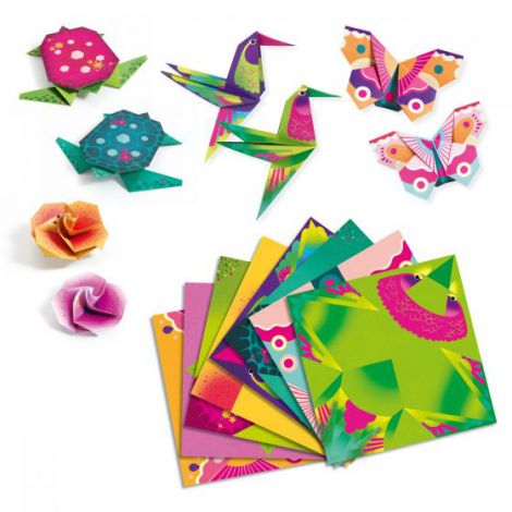 Origami Djeco, animale si flori exotice - poza 2