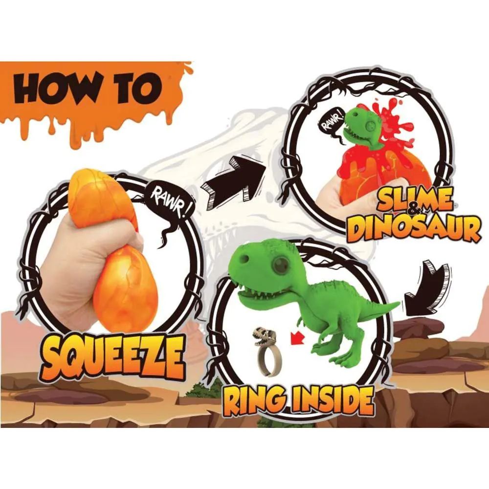 Ou cu figurina surpriza in slime Crazy Dino - poza 3