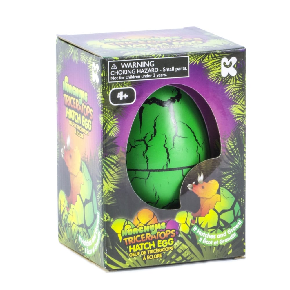 Ou mare , Triceratops 11 cm, Nurchum, jucarie interactiva +4 ani