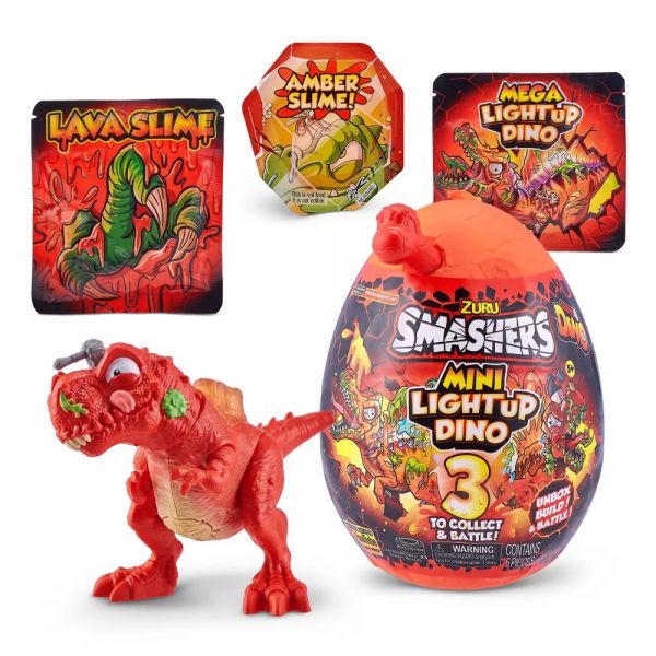 Ou surpriza dinozaur cu sunete si lumini Zuru Smashers Dino Epic S4 13 cm - poza 1