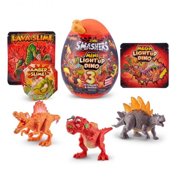 Ou surpriza dinozaur cu sunete si lumini Zuru Smashers Dino Epic S4 13 cm - poza 3