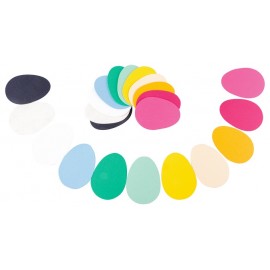 Oua din carton colorat, 40 buc - poza 2