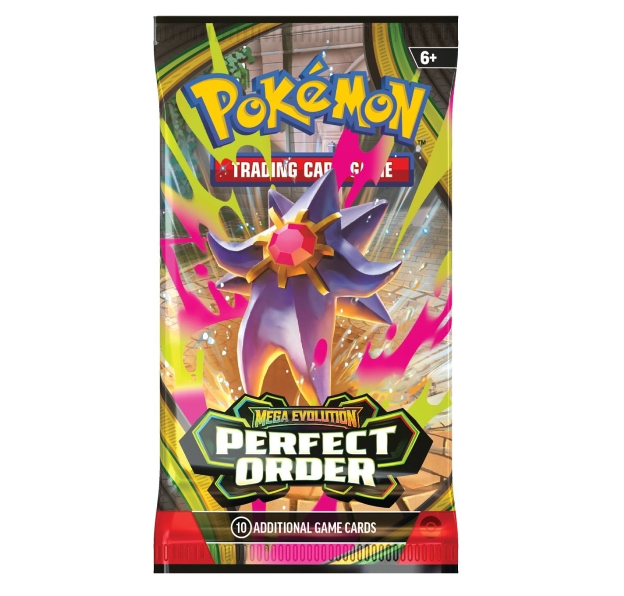 Pachet 10 carti, Pokemon TCG Mega Evolution Perfect Order Booster - poza 1