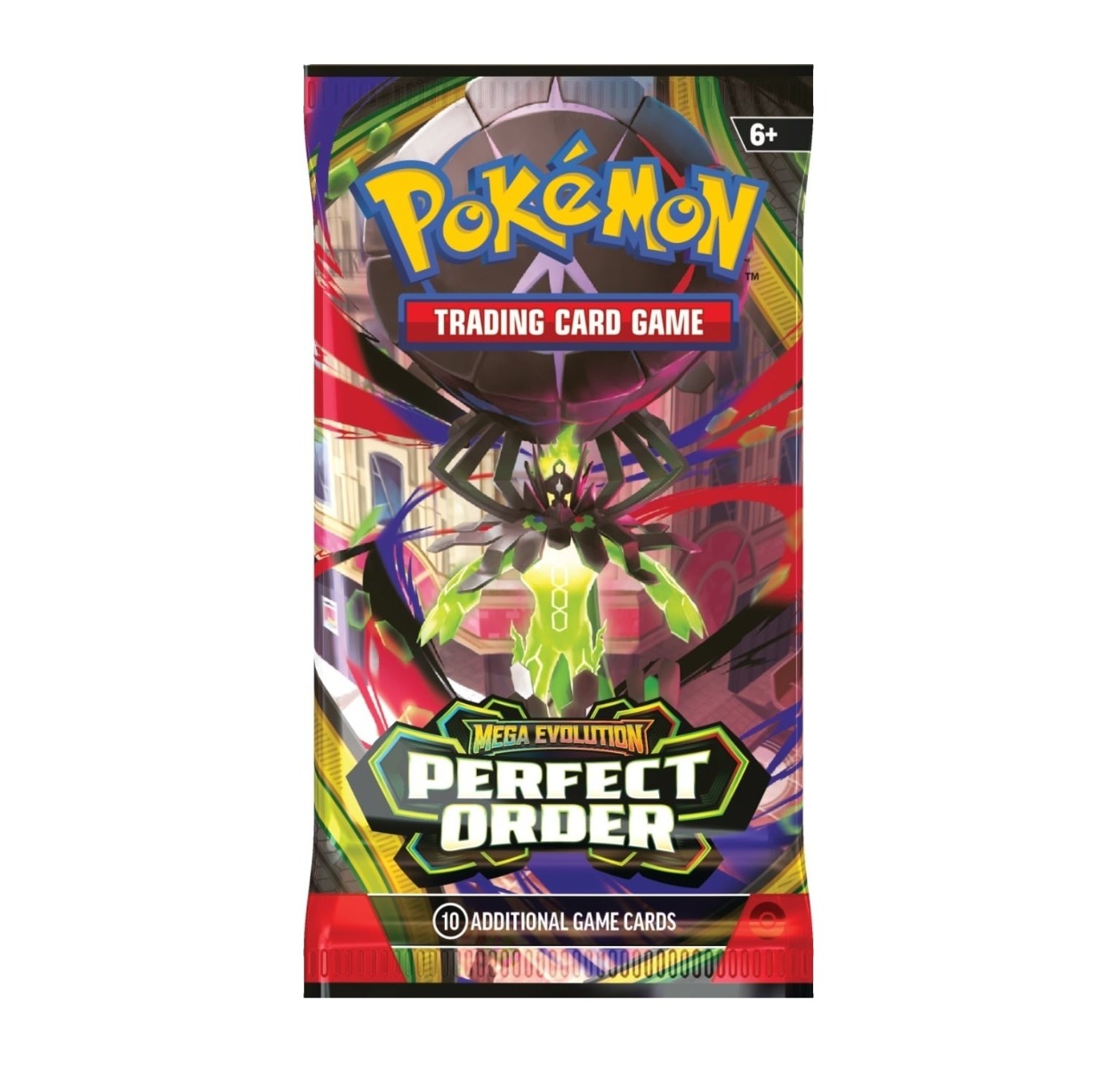 Pachet 10 carti, Pokemon TCG Mega Evolution Perfect Order Booster - poza 2