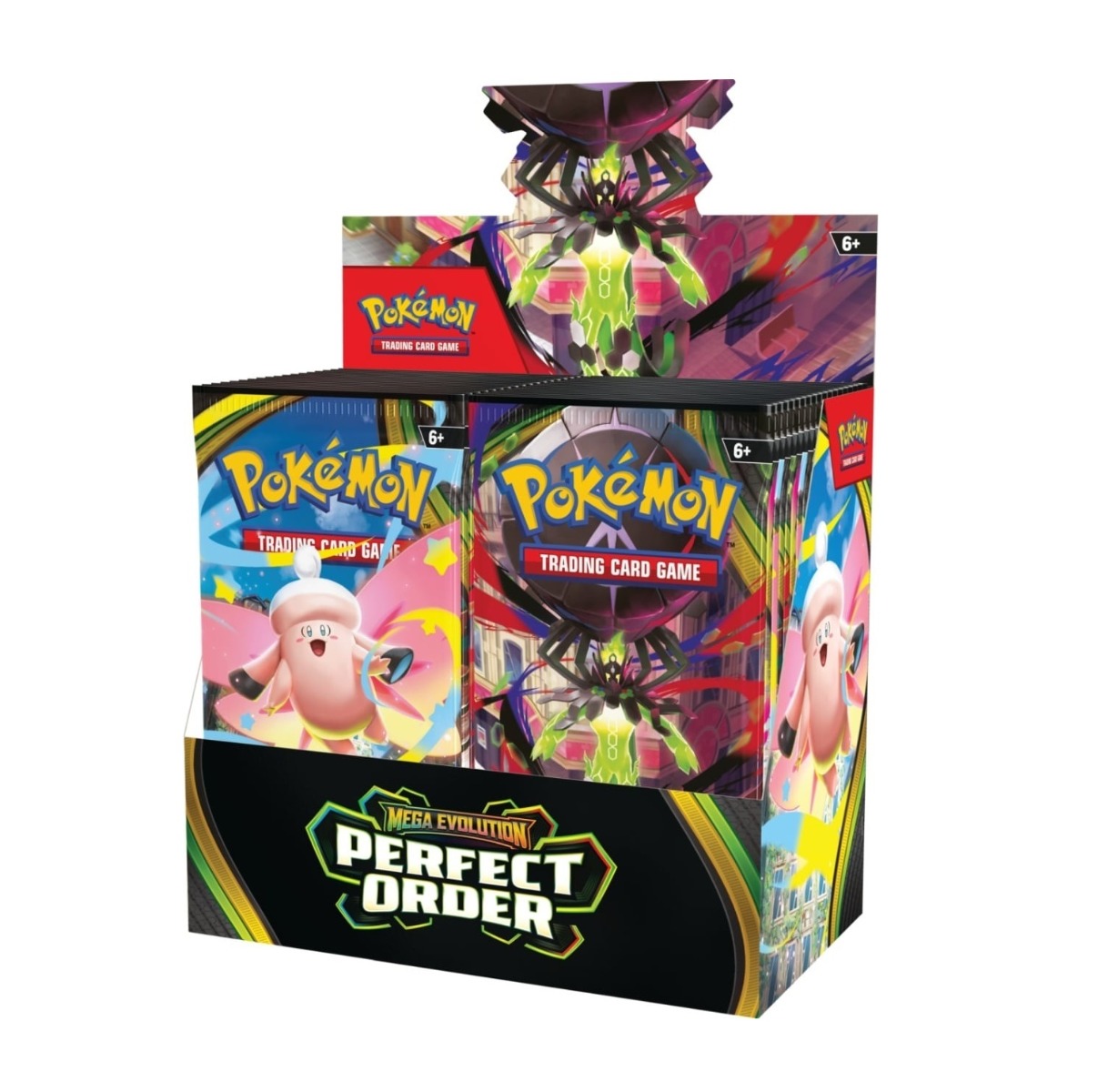 Pachet 10 carti, Pokemon TCG Mega Evolution Perfect Order Booster - poza 5