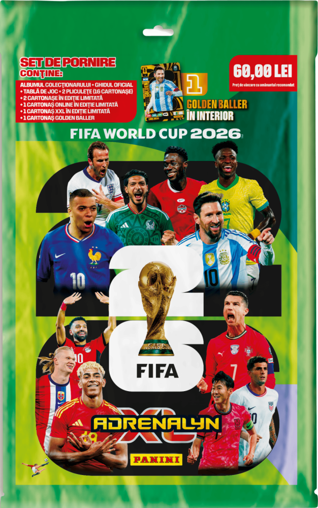 Pachet colectie-Starter Pack, Panini FIFA World Cup Adrenalyn XL 2026