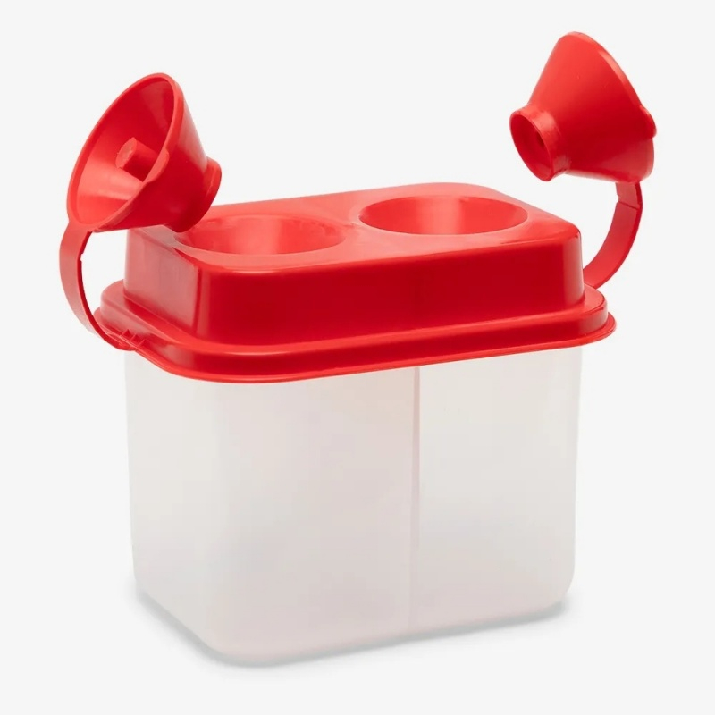 Pahar pentru pictura cu 2 compartimente, din plastic