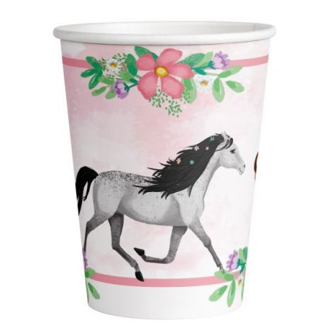 Pahare petrecere cai fete 250 ml - poza 1