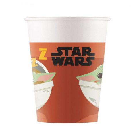 Pahare petrecere star wars mandalorian 200 ml - poza 1