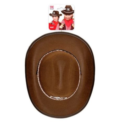 Palarie cowboy copil maro - poza 4