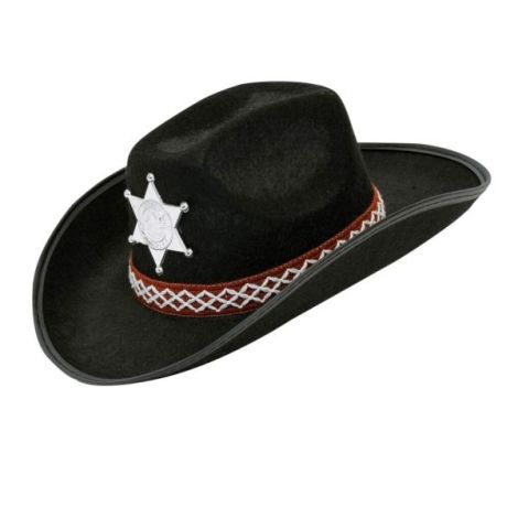 Palarie cowboy copil neagra - poza 1