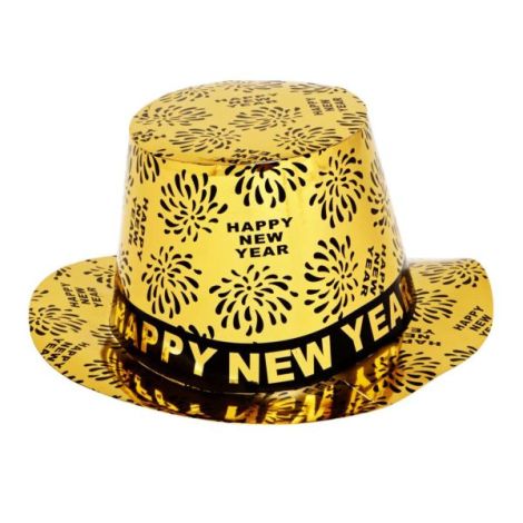 Palarie happy new year aurie - poza 1