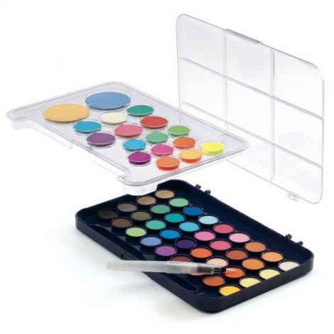 Paleta artistului, 50 de culori guase, Djeco - poza 1