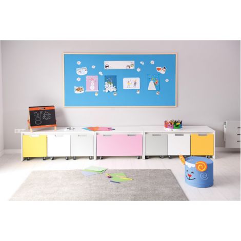 Panou pluta 100x200 cm albastru deschis - poza 2