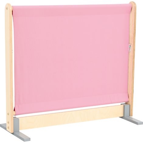 Panou separator, lemn si textil, roz inchis-roz deschis, cresa si gradinita - poza 1