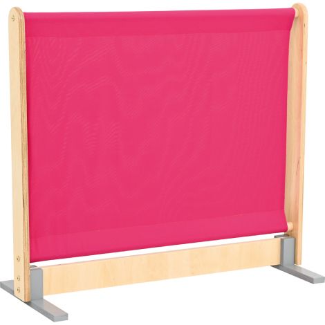Panou separator, lemn si textil, roz inchis-roz deschis, cresa si gradinita - poza 2