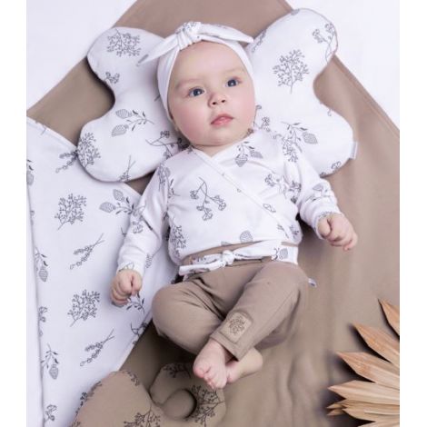 Pantalon de bumbac 100% Nicol Gaja (183016) Bej Mar. 68 - poza 2