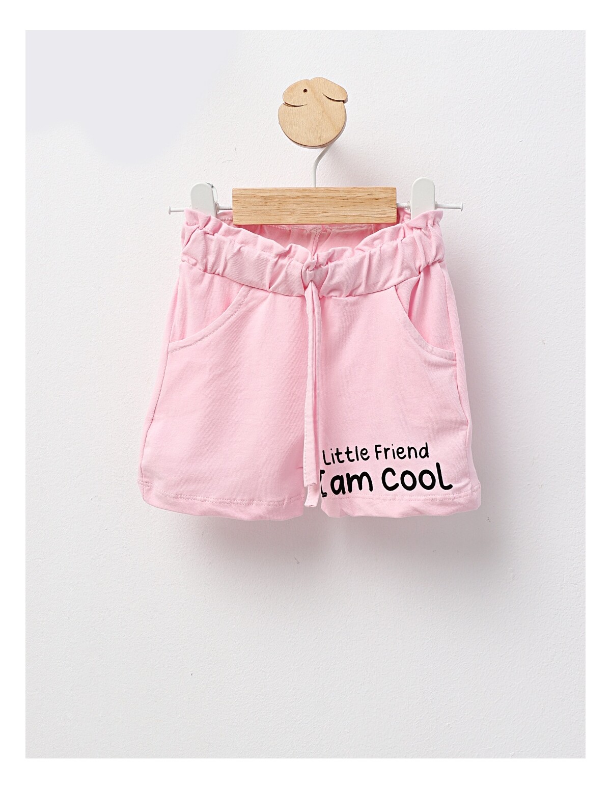 Pantaloni scurti Little Friend, roz-deschis