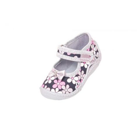 Pantofi cu interior de bumbac pentru fetite Vi-GGa-Mi Zosia Floricele marimea 26 - poza 1