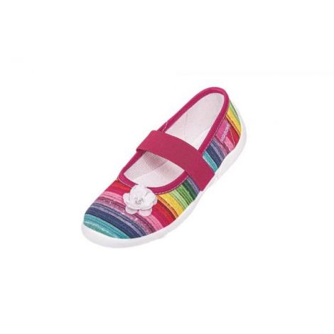 Pantofi cu interior de bumbac pentru fetite Wi-GGa-Mi Ilona Ornament mar. 33 - poza 1