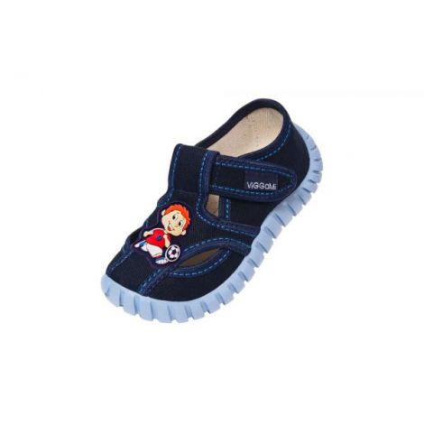 Pantofi de bumbac 100% pentru baieti Vi-GGa-Mi Tubis Ornament marimea 28 - poza 1