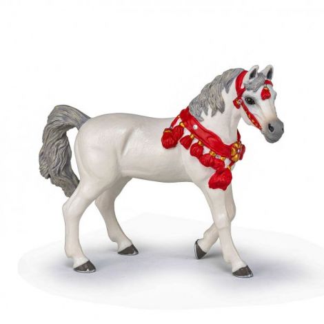 Papo Figurina Cal Arab Alb De Parada - poza 1
