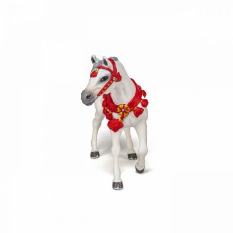 Papo Figurina Cal Arab Alb De Parada - poza 2